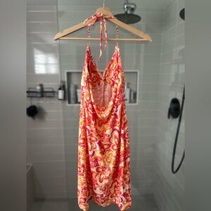 Beaded Tie-up Summer Dress